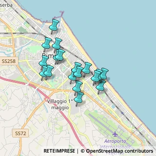 Mappa Via Gaspara Stampa, 47923 Rimini RN, Italia (1.37778)