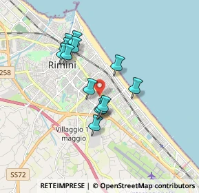 Mappa Via Gaspara Stampa, 47923 Rimini RN, Italia (1.47769)
