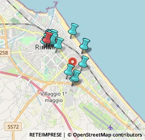 Mappa Via Gaspara Stampa, 47923 Rimini RN, Italia (1.533)
