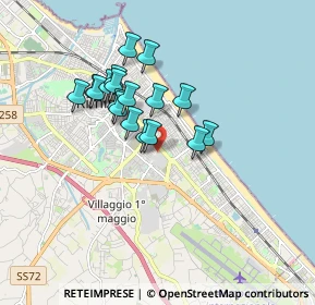 Mappa Via Gaspara Stampa, 47923 Rimini RN, Italia (1.40889)