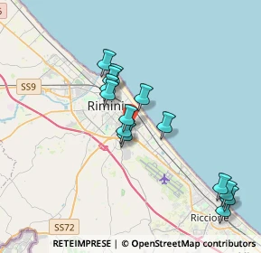 Mappa Via Gaspara Stampa, 47923 Rimini RN, Italia (3.505)