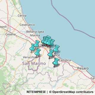 Mappa Via Gaspara Stampa, 47923 Rimini RN, Italia (7.02467)