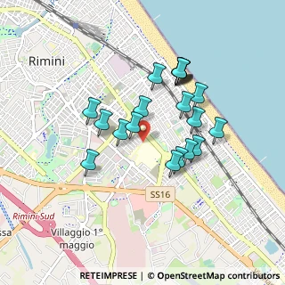 Mappa Via Gaspara Stampa, 47923 Rimini RN, Italia (0.788)