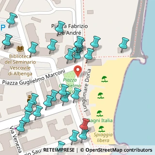 Mappa Piazza Guglielmo Marconi, 17031 Albenga SV, Italia (0.07143)