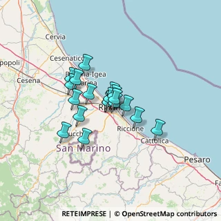 Mappa Via Abruzzo, 47923 Rimini RN, Italia (8.65789)