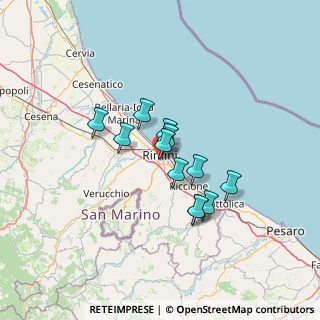 Mappa Via Abruzzo, 47923 Rimini RN, Italia (9.85417)