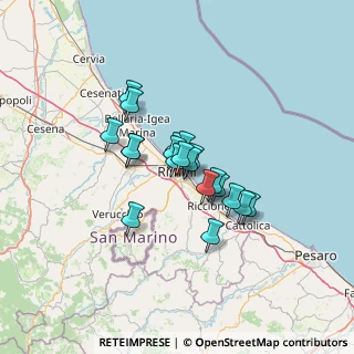Mappa Via Abruzzo, 47923 Rimini RN, Italia (8.9345)