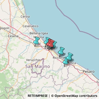 Mappa Rimini, 47923 Rimini RN, Italia (7.13333)