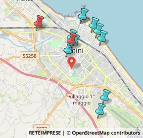 Mappa Rimini, 47923 Rimini RN, Italia (2.03833)