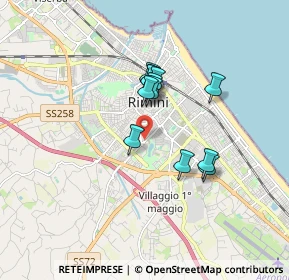 Mappa Rimini, 47923 Rimini RN, Italia (1.30583)