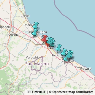 Mappa Via Alfredo Panzini, 47900 Rimini RN, Italia (10.85583)