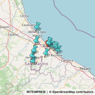 Mappa Via Acquario, 47923 Rimini RN, Italia (8.55909)