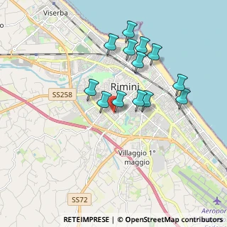 Mappa Via Acquario, 47923 Rimini RN, Italia (1.70308)