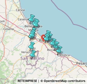 Mappa Via Ariete, 47923 Rimini RN, Italia (9.64071)