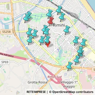 Mappa Via Ariete, 47923 Rimini RN, Italia (1.118)