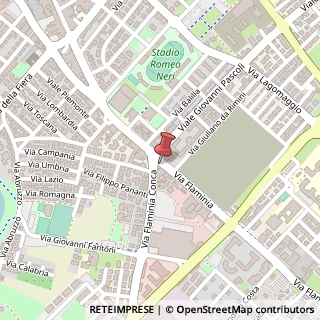 Mappa Via Flaminia, n° 157 A, 47923 Rimini, Rimini (Emilia Romagna)