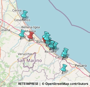 Mappa Via Andrea Maffei, 47924 Rimini RN, Italia (11.16583)