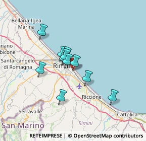 Mappa Via Andrea Maffei, 47924 Rimini RN, Italia (4.94364)