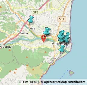 Mappa REGIONE BUESINO, 17031 Albenga SV, Italia (1.525)