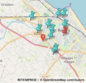 Mappa Via Rigoletto, 47923 Rimini RN, Italia (1.69909)