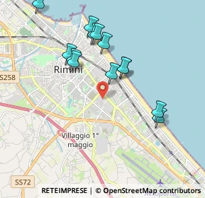 Mappa Via Elisabetta Sirani, 47923 Rimini RN, Italia (1.91692)