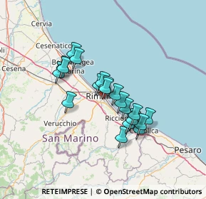 Mappa Via Elisabetta Sirani, 47923 Rimini RN, Italia (10.5005)