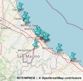 Mappa Via Elisabetta Sirani, 47923 Rimini RN, Italia (12.88583)