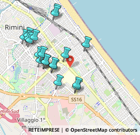 Mappa Via Vittorio Betteloni, 47924 Rimini RN, Italia (0.9485)