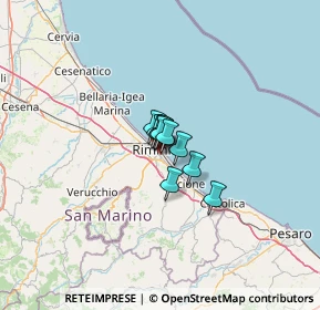 Mappa Via Vittorio Betteloni, 47924 Rimini RN, Italia (4.27909)