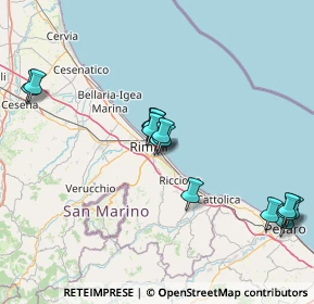 Mappa Via Vittorio Betteloni, 47924 Rimini RN, Italia (15.26467)