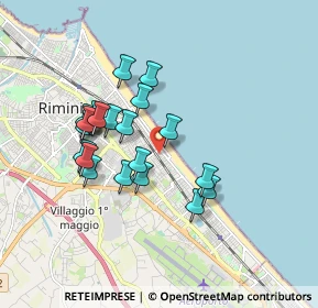 Mappa Viale Lecco, 47924 Rimini RN, Italia (1.568)