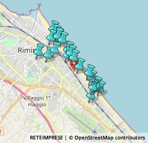 Mappa Viale Lecco, 47924 Rimini RN, Italia (1.391)