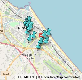 Mappa Via Pintor G, 47924 Rimini RN, Italia (1.336)