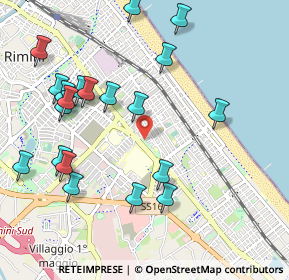 Mappa Via Pintor G, 47924 Rimini RN, Italia (1.163)