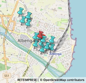 Mappa Via Papa Giovanni XXIII, 17031 Albenga SV, Italia (0.33375)