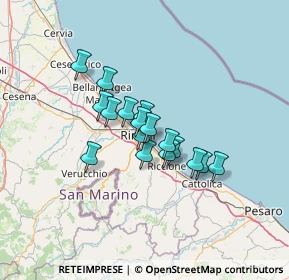 Mappa Via Luisa Bergalli, 47923 Rimini RN, Italia (9.14235)
