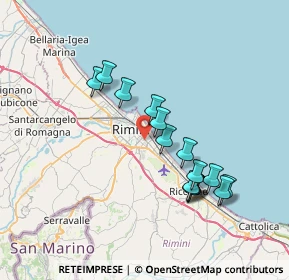 Mappa Via Luisa Bergalli, 47923 Rimini RN, Italia (6.79)