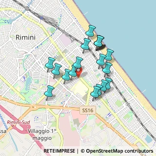 Mappa Via Luisa Bergalli, 47923 Rimini RN, Italia (0.7675)