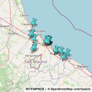 Mappa Via Alfredo Panzini, 47923 Rimini RN, Italia (8.03105)