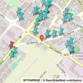 Mappa Via Marina Vecchia, 54100 Carrara MS, Italia (0.17)