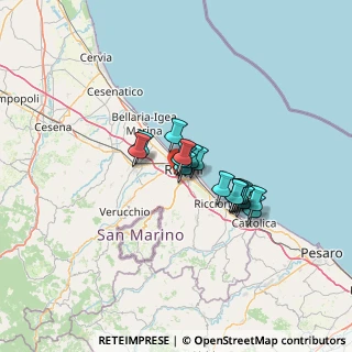 Mappa Via Nuova Circonvallazione, 47923 Rimini RN, Italia (8.47235)