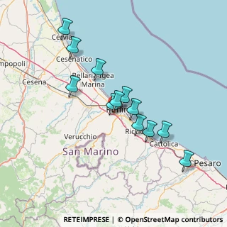 Mappa Via Nuova Circonvallazione, 47923 Rimini RN, Italia (12.825)