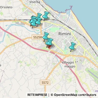 Mappa Via Nuova Circonvallazione, 47923 Rimini RN, Italia (1.87091)