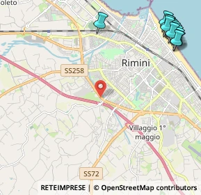 Mappa Via Nuova Circonvallazione, 47923 Rimini RN, Italia (3.38643)