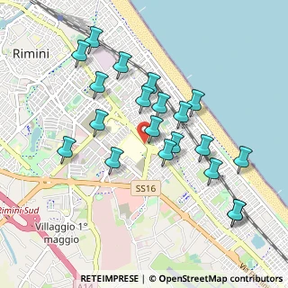 Mappa Viale Luigi Settembrini, 47900 Rimini RN, Italia (0.956)