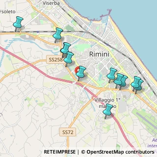 Mappa Via Adolfo Noel Des Vergers, 47923 Rimini RN, Italia (2.19)