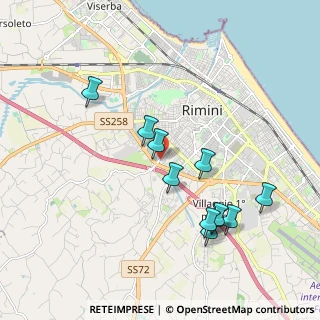 Mappa Via Adolfo Noel Des Vergers, 47923 Rimini RN, Italia (1.95818)