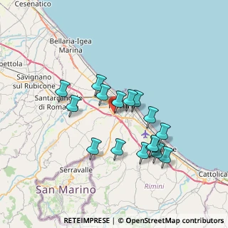 Mappa Via Adolfo Noel Des Vergers, 47923 Rimini RN, Italia (6.48125)