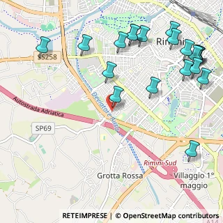 Mappa Via Adolfo Noel Des Vergers, 47923 Rimini RN, Italia (1.446)