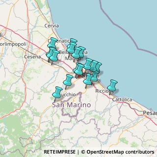 Mappa Via Don Natale Villa, 47923 Rimini RN, Italia (9.24889)